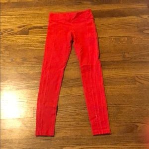 Girls red athleta pants